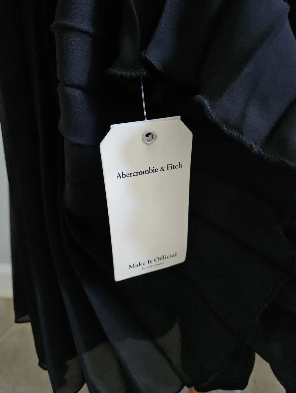 abercrombie black pleated dress Abercrombie & Fitch Womens Black Pleated Maxi Midi Dress Size XS $180
